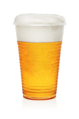 Beer in a plastic cup