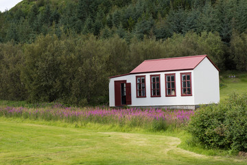 Obraz premium Beautiful view of Skogar Museum ( Skogarsafn) - Iceland