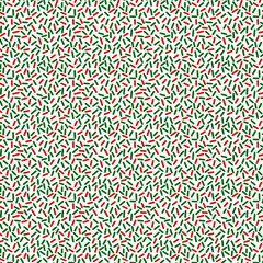Seamless Holiday Sprinkle Pattern Red and Green