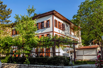 Fototapeta na wymiar Karabuk, Turkey, 20 May 2013: Historic Mansion Boutique Hotel at Safranbolu