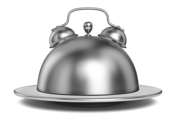 Metal restaurant cloche alarm concept 3D