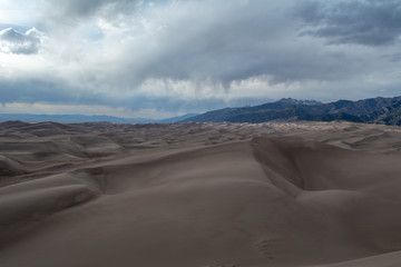 Sand dunes in the mountains - 228756094