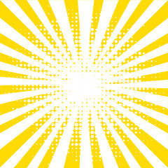 Yellow Background With Rays