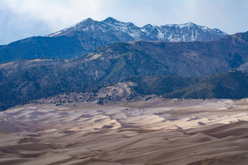 Sand dunes in the mountains - 228756635