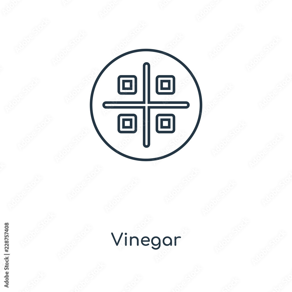 Poster vinegar concept line icon. linear vinegar concept outline symbol design. this simple element illustr