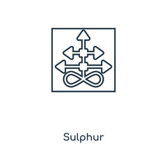 sulphur icon vector