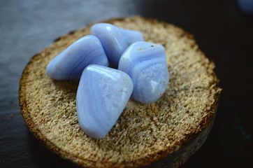 Blue Lace Agate Tumbled Stone great for dealing with stress and emotions Tumbled Blue Lace Agate...
