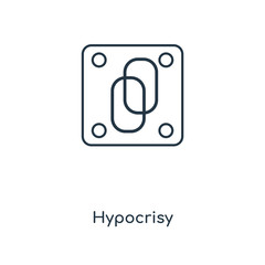 hypocrisy icon vector