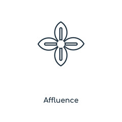 affluence icon vector