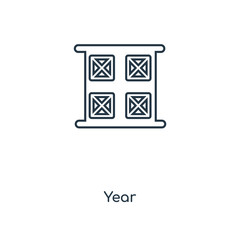 year icon vector