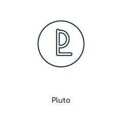 pluto icon vector