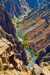 Black Canyon Cliffs and Blue River