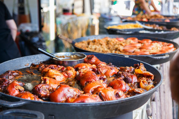 Roasted and boiled pork shank