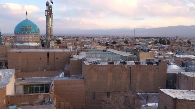 Splendid view of Kashan city from a rooftop. Iran
