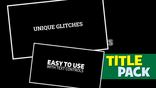 Glitch Text Title