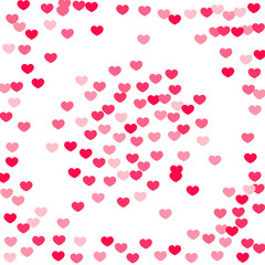 Heart confetti background.