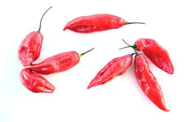 Red chili on the table