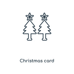 christmas card icon vector