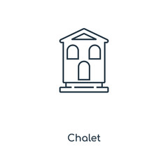 chalet icon vector