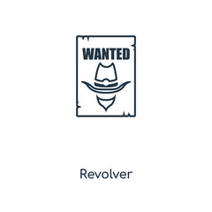 revolver icon vector