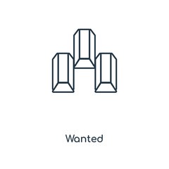 wanted icon vector