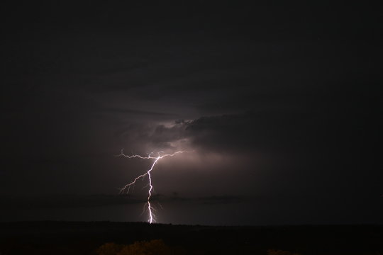 lighthing in night