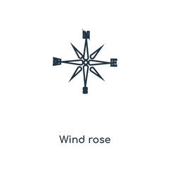 wind rose icon vector