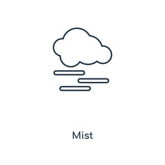 mist icon vector