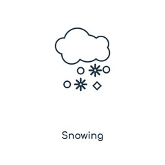 Obraz premium snowing icon vector