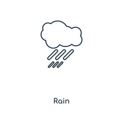 rain icon vector