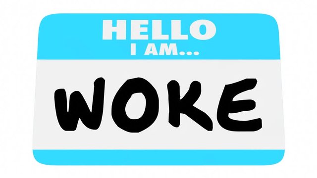 Woke Socially Aware Conscious Name Tag 3d Animation