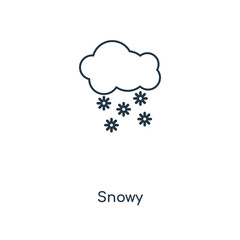 snowy icon vector
