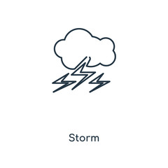 storm icon vector
