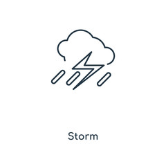 storm icon vector