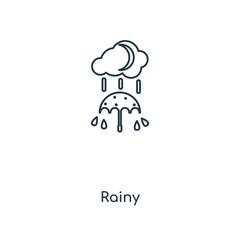 rainy icon vector