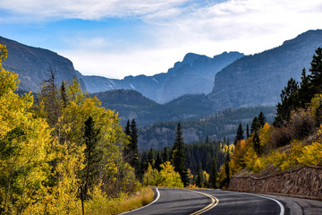 An Autumn View Along Bear Lake Road in Rocky Mountain National Park
