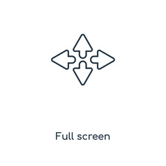 full screen icon vector