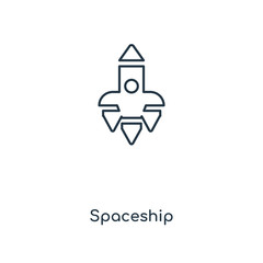 spaceship icon vector