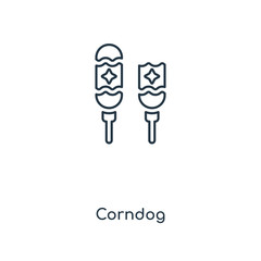 corndog icon vector
