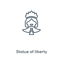 statue of liberty icon vector