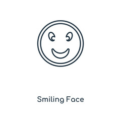 smiling face icon vector