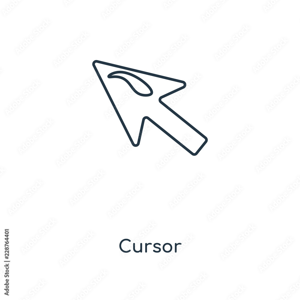 Poster cursor icon vector