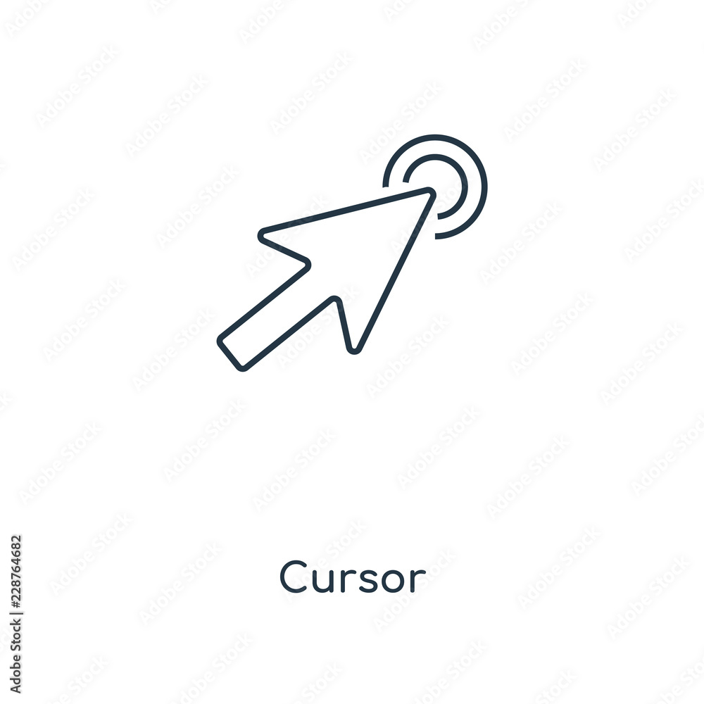 Poster cursor icon vector
