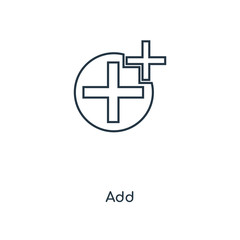 Fototapeta premium add icon vector