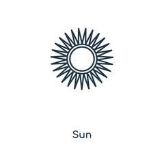 sun icon vector