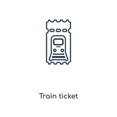 train ticket icon vector