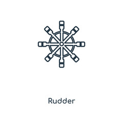 rudder icon vector