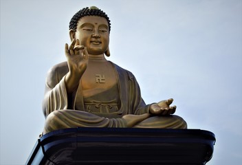 Big Buddha of Fo Guang Shan Buddha Memorial in Kaohsiung, Taiwan