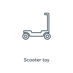 scooter toy icon vector