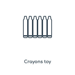 crayons toy icon vector